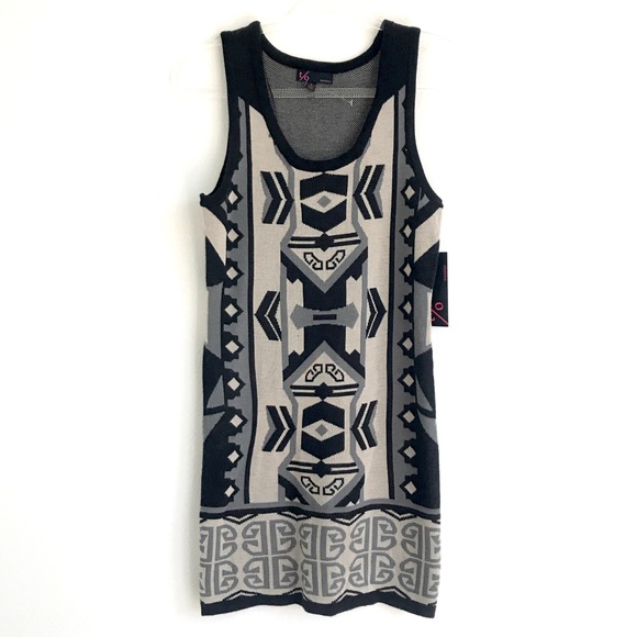 t/o sweaters Dresses & Skirts - #038 New sleeveless sweater mini dress Aztec tribal